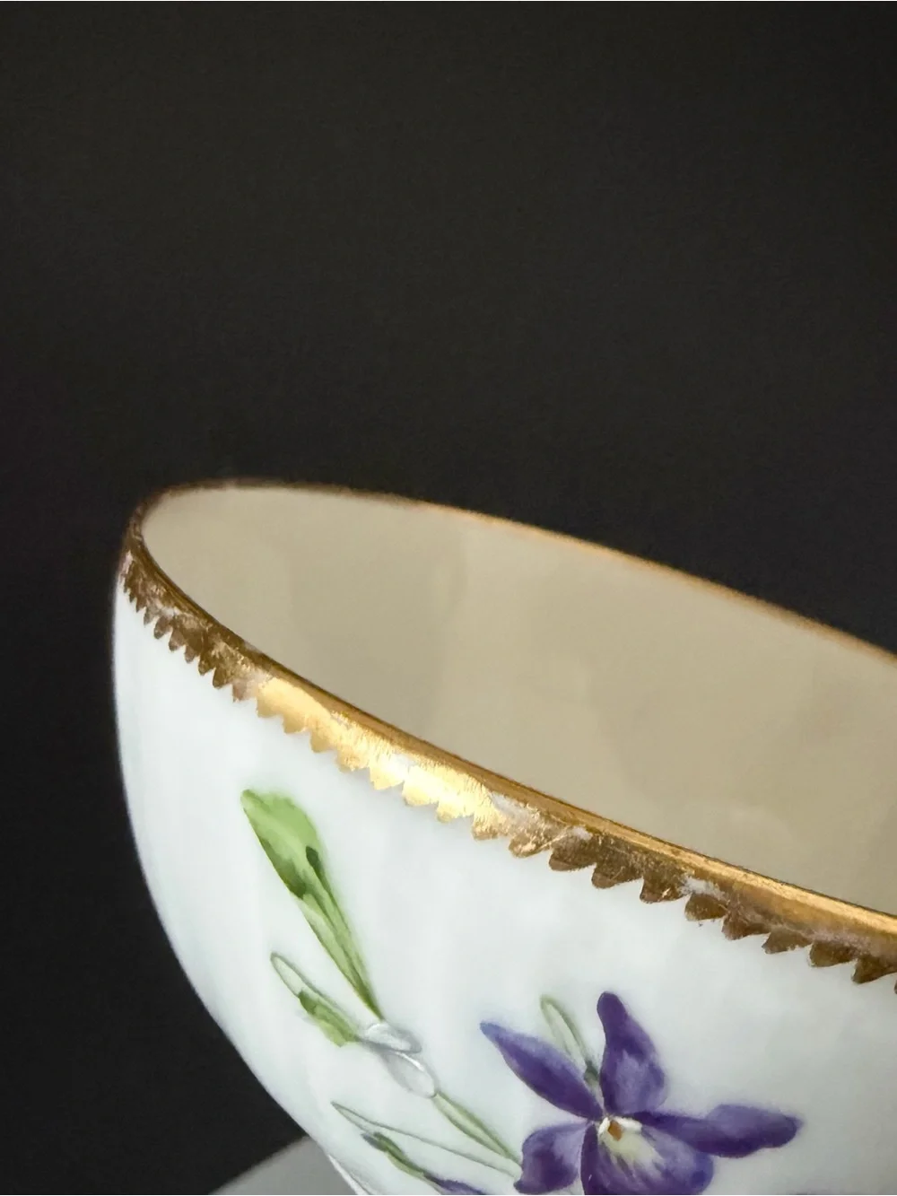 Antique Violet Cup & Saucer by Royal Copenhagen